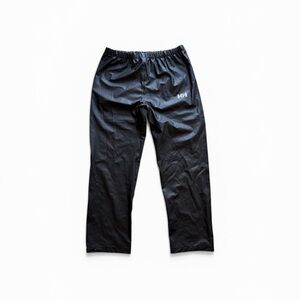 Helly Hansen HH Black Rain Pants Youth Size 16 Waterproof Elastic Waist Unisex